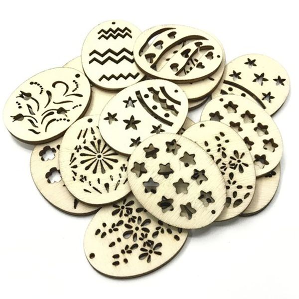 

diy easter egg durable funny easter festival wooden decoration hanging ornaments