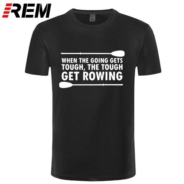 

rem гребной printed t shirt men негабаритного мужская спортивная 100% хлопок короткие рукава o-образным вырезом гребец футболки плюс размер