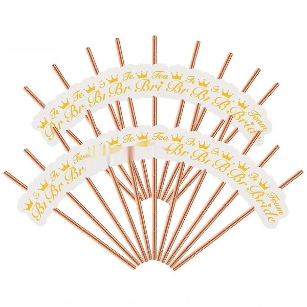 

bronzing paper party gilding grass paper grass creative rose gold straw single party team bride straw riama