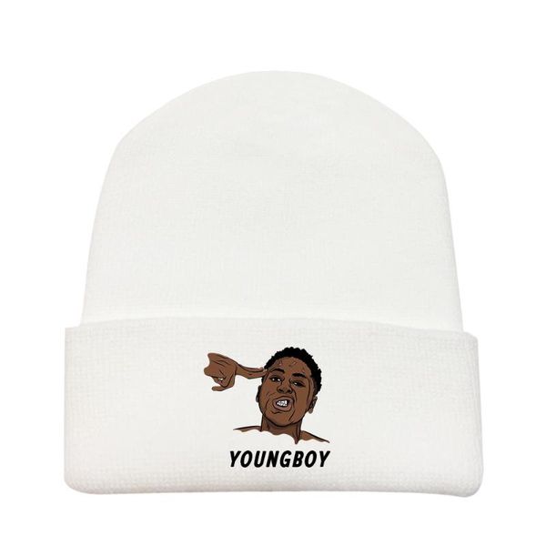 

youngboy never broke again winter hip-hop cold hat men and women wild warm knitted woolen cap skullcap men beanie hats, Blue;gray