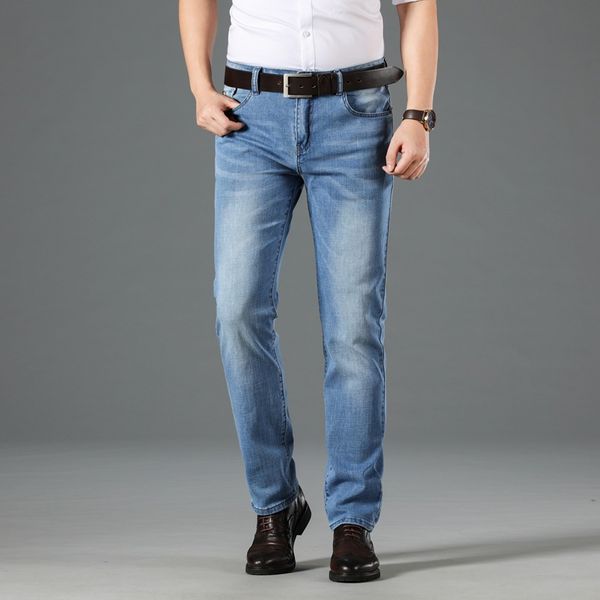 

2020 autumn men's blue pencil pants jeans youth wild casual jeans