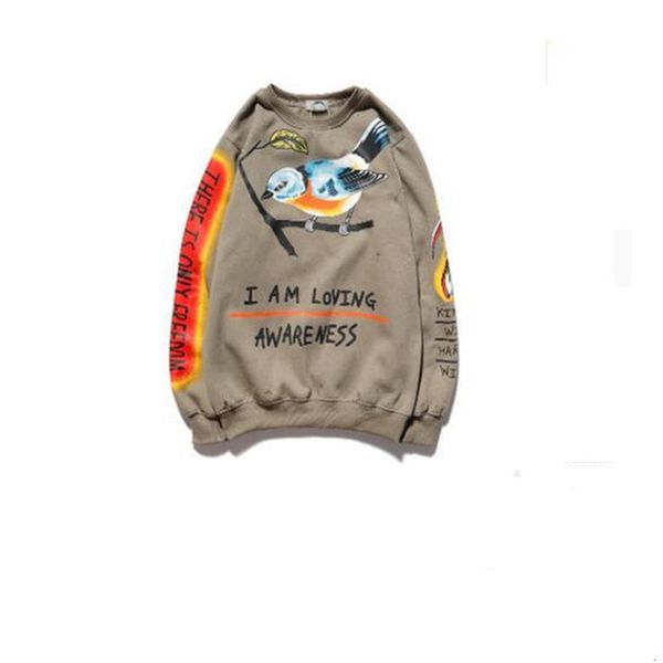 

2020 mens clothing hoodies "lucky me i see ghosts" print hoodie sweatshirts mens women designer hoodies pullover autumn winter swe, Black