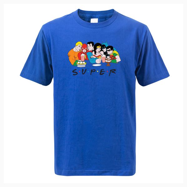 

justice league super hero print t shirt frineds tv show funny short sleeve tee casual comic new fashion tees