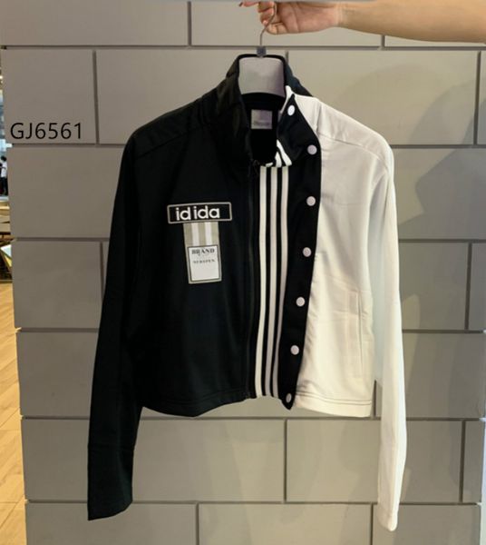 

мода женская куртка для осени и зимы вскользь womens контрастного цвета куртки с боттон дамы куртки размер xs-xl, Black;brown