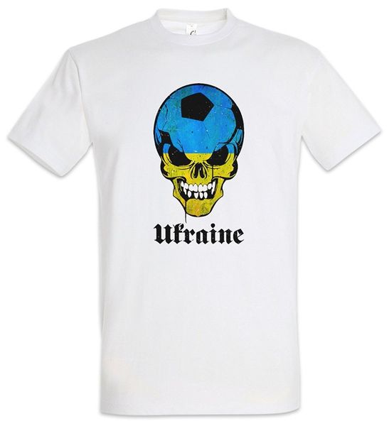 

new mens t-shirt t shirt men summer casual classic ukraine footballer soccers skull flag t-shirtdesign shirts