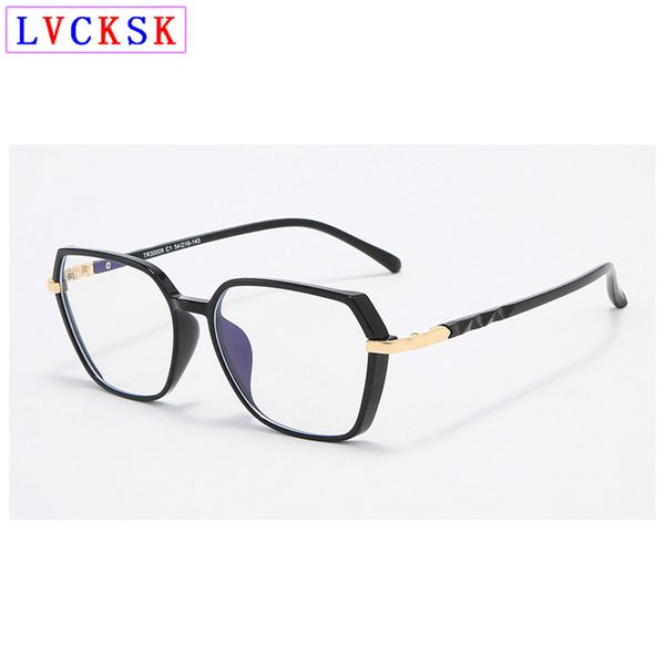 

tr90 polygon blue light blocking myopia glasses women men computer gaming eyeglasses retro nearsighted spectacles 0,-1.0~-6.0 n5, White;black