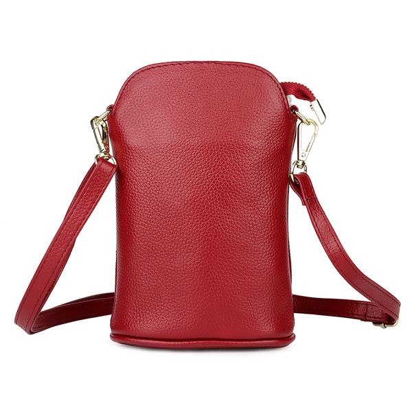 

натуральная кожа малого crossbody сумка для сотовых телефонов элегантного красного дамы плеча сумки моды девочек дизайнер сцепления