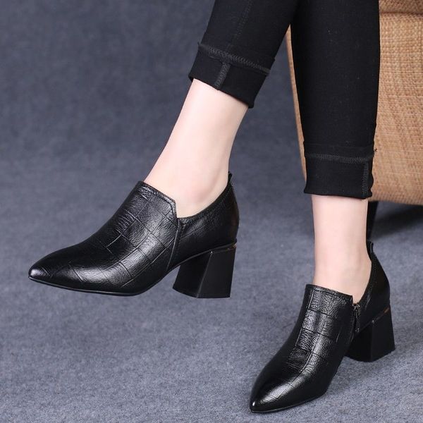 

cresfimix women cute sweet black pointed toe short ankle boots lady casual pu leather autumn ankle boots botas femininas b6036