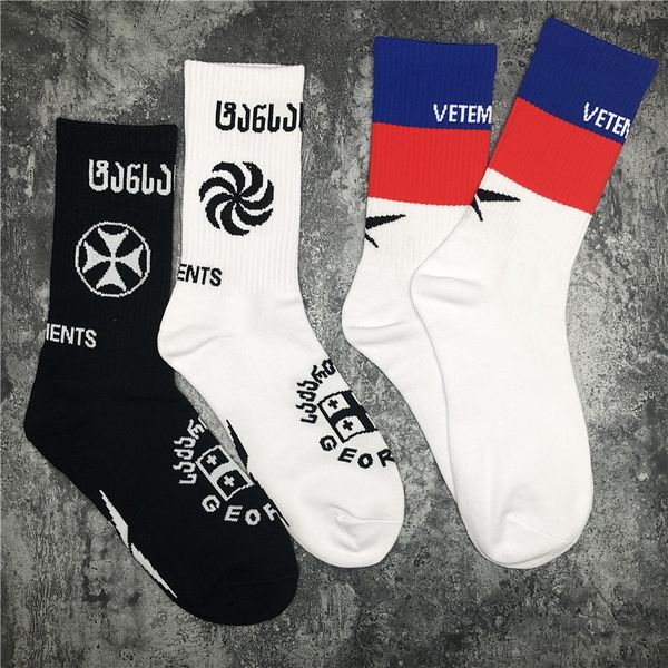 

red blue white black 2021fwss in stock socks women men cotton basketball socks