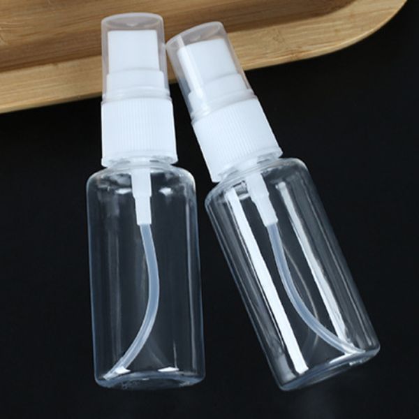 

30ml plastic spray bottles 1oz clear empty fine mist plastic mini travel bottle small refillable liquid containers