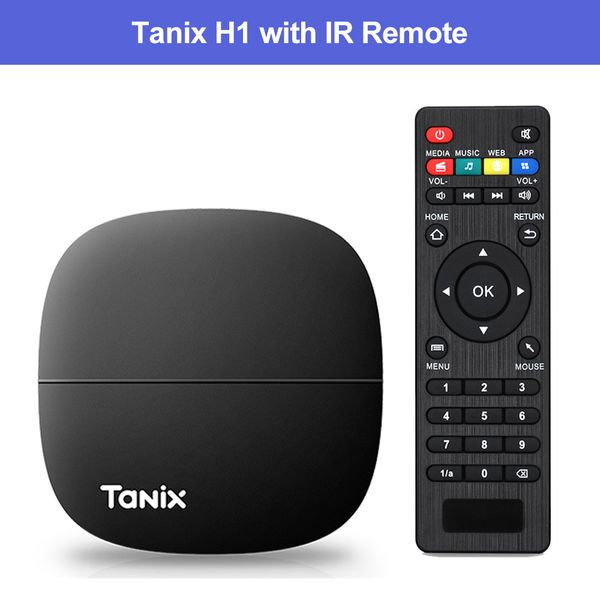

tanix h2 h1 tv box android 9.0 hisilicon hi3798m lpddr4 2gb 16gb quad core 4k 2.4g wifi google player youtube netflix