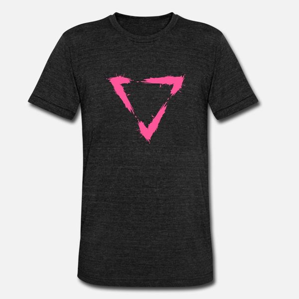 

icon triangle brush design new t shirt men print short sleeve s-3xl letter graphic fashion summer style unique shirt