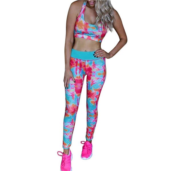 

women yoga set fitness sports suits seamless fitness gym clothing high waist running leggings workout pants, White;red