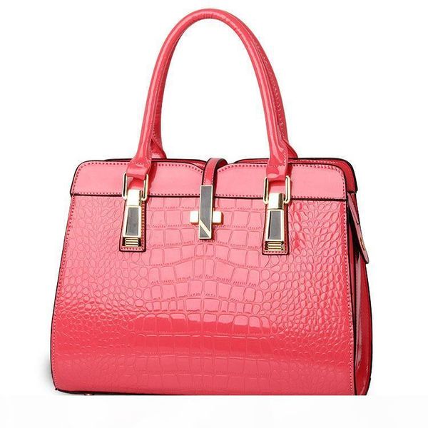 

new crocodile pattern luxury handbags women pu leather bags designer tote bags for women crossbody shoulder bag