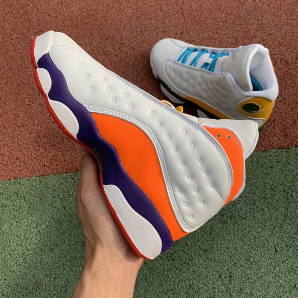 

sneakers heren jumpman 74 13 playground cv0785-158 white black court purple total orange pine green 2020 new designers men shoes jumpman, White;red