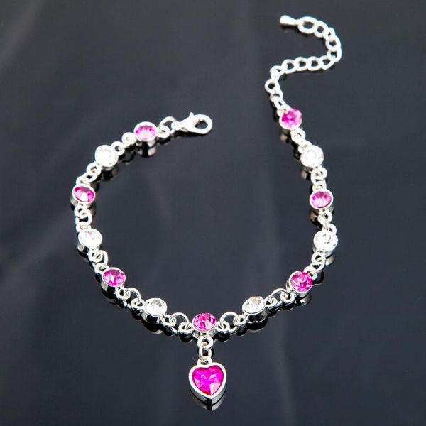 

link, chain crystal bracelet bangle love valentine's day wedding bridal women jewelry bracelets fast ship enough stock drop, Black