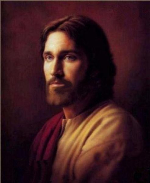 

jesus portrait stare ahead home decor handpainted oil painting on canvas wall art canvas pictures b467