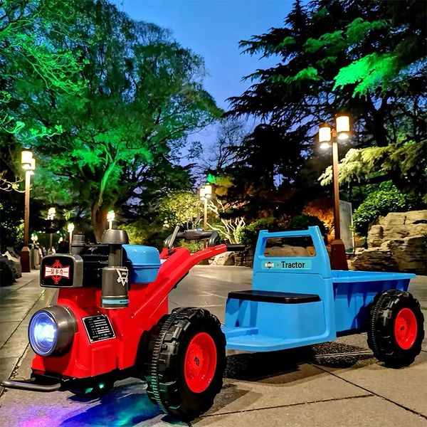 

double 11 products electric car for kids ride on four-wheel tractor engineering toy car electric kids cars