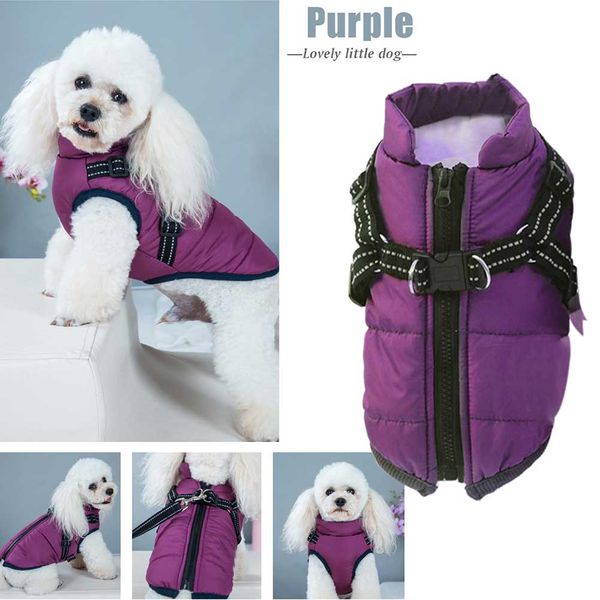 

winter clothes dog warm vest snowproof jacket coat rainproof fabric cold weather