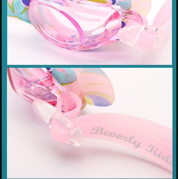 

summer swim goggles 18562ed swimming goggles waterproof and anti-fog ear plug clip detachable frame colors