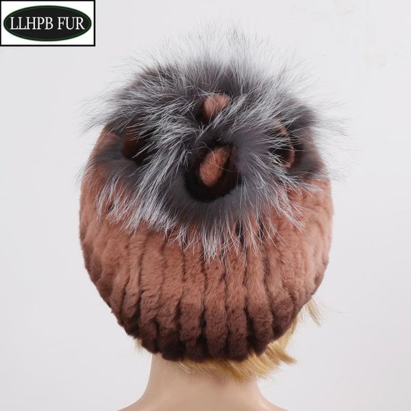 

new women natural real rex fur hat knitted winter real fur flower caps lady outdoor super warm rex hats, Blue;gray