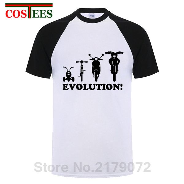 

evolution of a tricycle bicycle moped motorbike funny t shirts for youth men o neck short sleeve cotton t-shirt summer tees