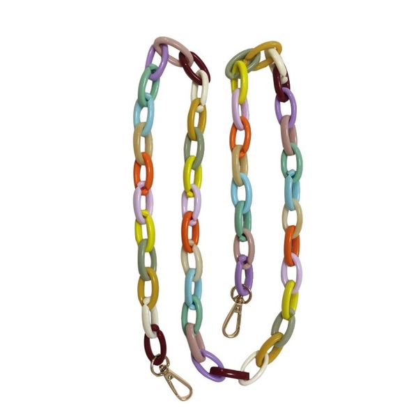 

new round shape resin bag strap 120cm clear design elegant lady shoulder bag belt sell easy matching bag belts sell1, Black