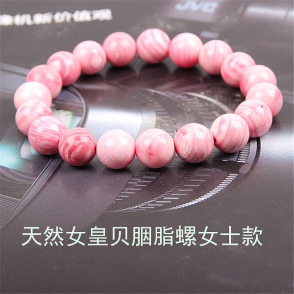 

8mm 10mm natural rhodochrosite stone bracelets for women men pink bracelete bangles round stone bracelet jewelry gifts, Golden;silver