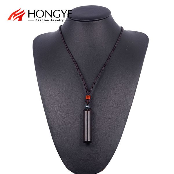 

pendant necklaces hongye fashion simple practical lipstick shape hollow removable necklace accessories adjustable buckle, Silver