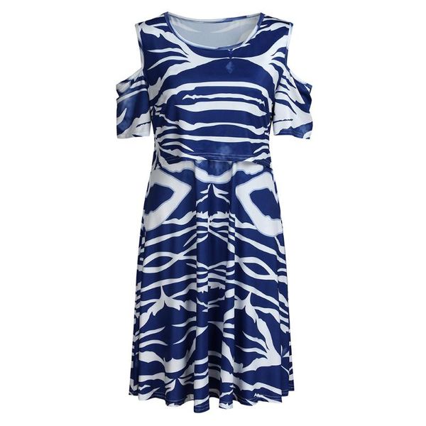 

maternity dresses sagace pregnant women strapless breastfeeding stitching hollow waist dress baby mother ink painting blooming seaside beach, White