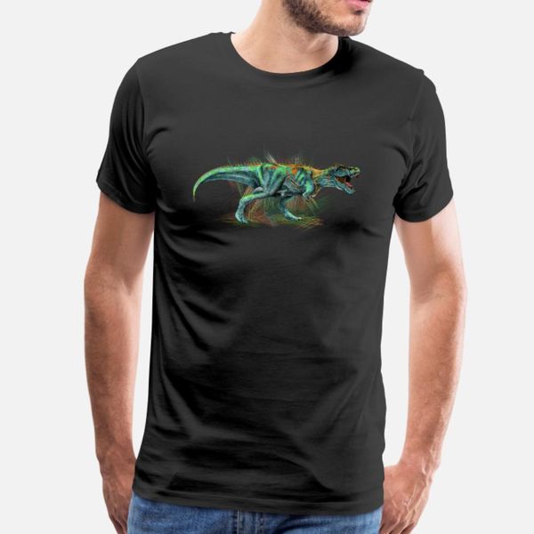 

dinosaur t shirt men print tee shirt round neck basic solid cute building spring autumn family shirt