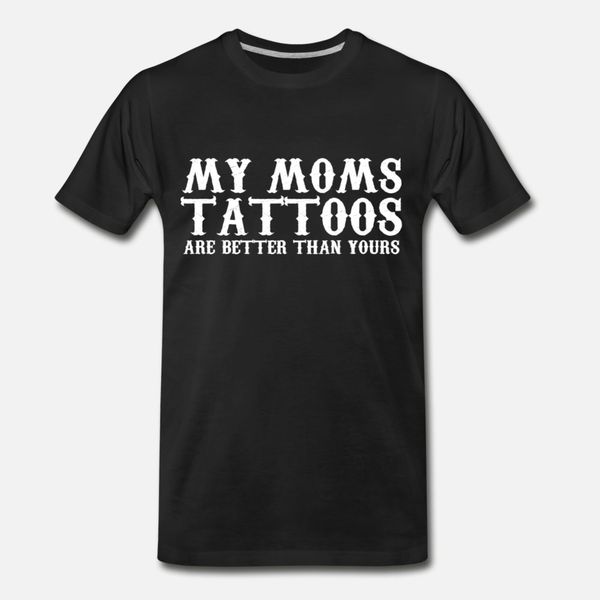 

tattoo mom t shirt men print tee shirt round neck solid color interesting fashion spring trend shirt