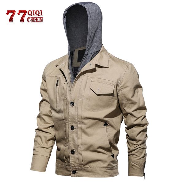 

pilot jackets men casual cotton mens army jackets 2020 winter coat plus size m-3xl bomber jacket coat jaqueta masculin, Black;brown