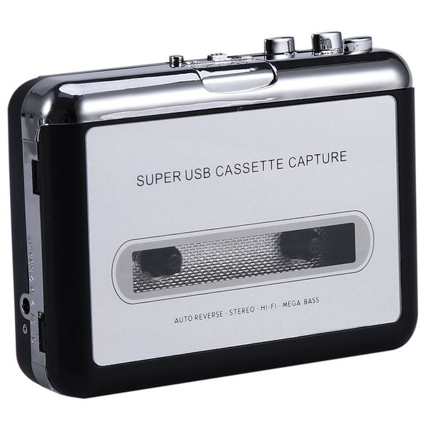 12V USB Cassette Player Tape to PC MP3 CD Switcher Converter Capture o Music Player con cuffie