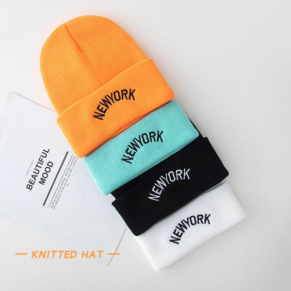 

womens beanie hat autumn women wool knit beanie hat cuff beanie watch cap for girls spring skull hats for female, Blue;gray