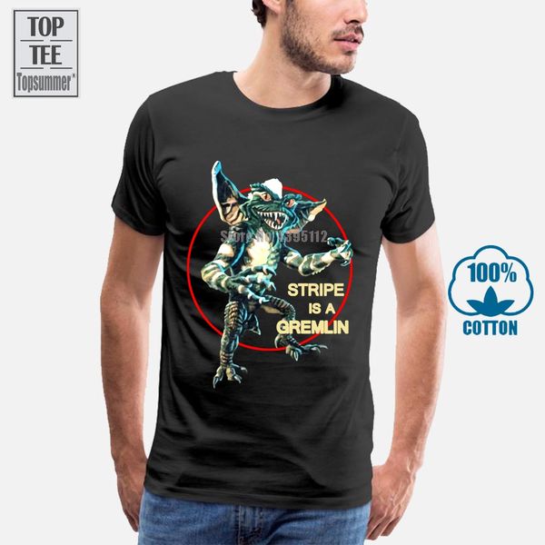 

the gremlins t shirt stripe 1984 movie amblin 80's vintage figure