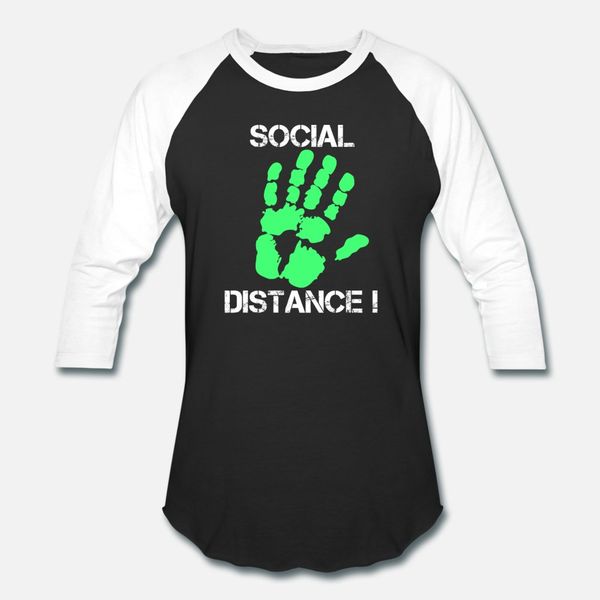 

social distance t shirt men custom tee shirt s-xxxl slim crazy new fashion spring leisure shirt