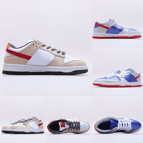 

Men's and women's running sneakers SB Dunk x Travis Scotts blue and white student low-top basketball shoes outdoor skateboarding shoes