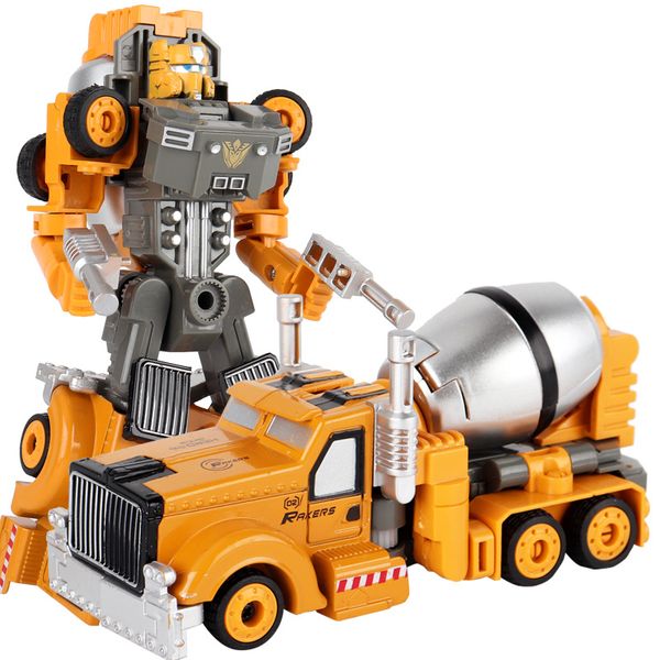 

children toy alloy deformation robot alloy engineering car model transformation toys abs material 6 styles kid gift