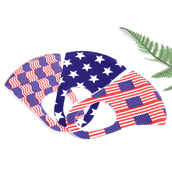

american flag face masks fashion breathable dust-proof washable reusable masks for men and women cycling anti dust pollution mask
