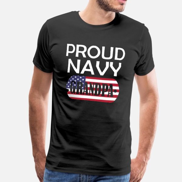 

proud navy grandpa t shirt men character cotton s-xxxl pattern fitness comfortable summer style outfit shirt