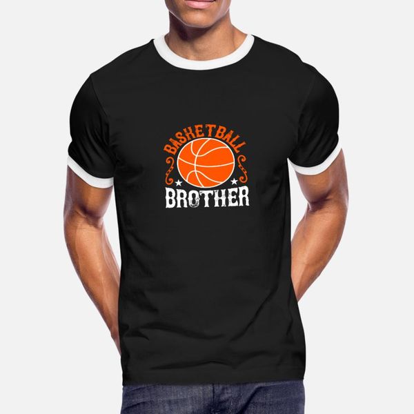 

basketball brother t shirt men custom short sleeve crew neck clothing loose humor spring autumn pictures shirt
