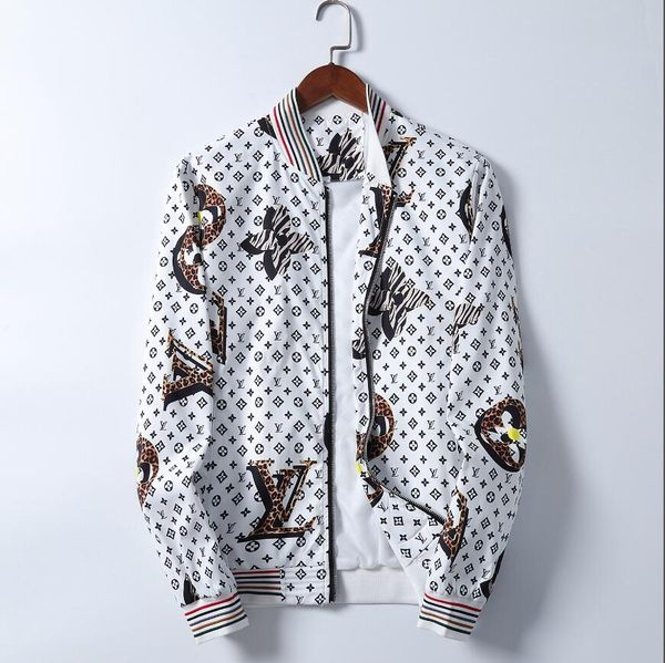 

2020 mens designer jacket hooded windbreaker jacket for men women autumn winter zipper outerwear coat fashion floral print design jacket#26, Black;brown