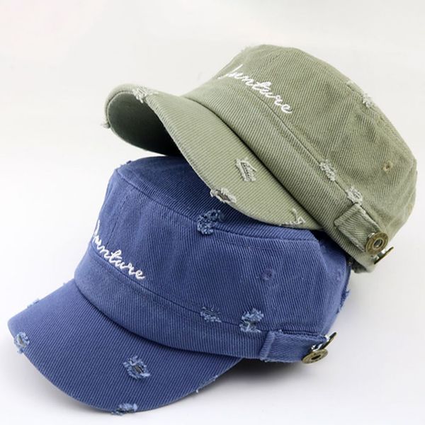 

children's household spring and summer leisure wild alphabet cap flat cap sale, Yellow