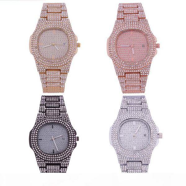 

2020 new women fashion watches elegant diamonds stainless steel band watches quartz casual wristwatches lady watch wrist watch clock hours, Slivery;brown