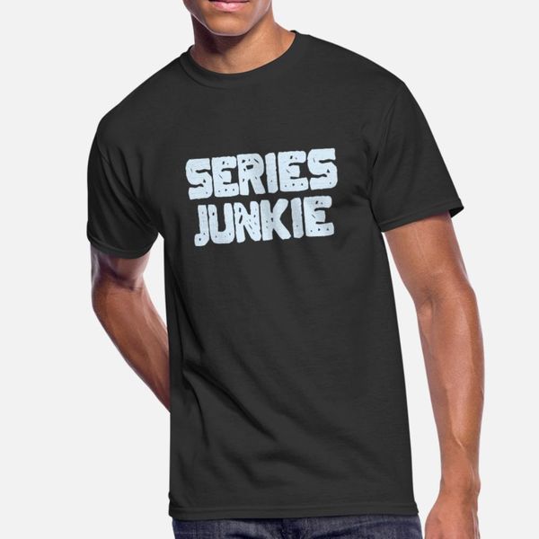 

series junkie television tv program t shirt men printing short sleeve o-neck basic solid gift authentic summer style standard shirt
