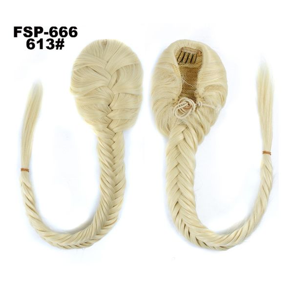 FSP-666 50 cm 130g Exmentions de cabelo por I Capelli Capytail Pig Show Simulation Human Heats Bundles em 27 cores