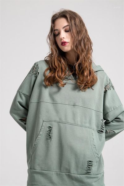 

women and mens loose frayed hooded hoodies teenager street style fashion hoodies hip hop mens designer hoodies fashion, Black