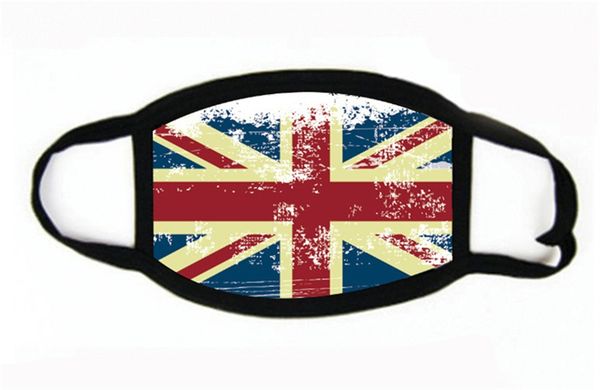 

fashion face mask american united kingdom germany canada flag printing mask washable adjustable protective mask#631, Black