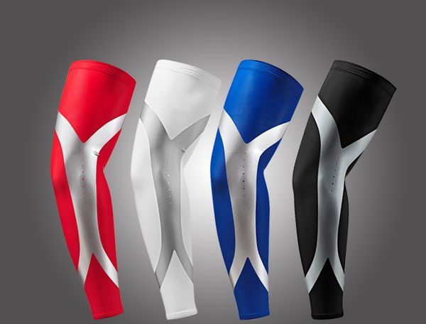 

breathable protective arm sleeve good elasticity basketball arm cover outdoor sports sunscreen cycling cuff warmers, Black;gray